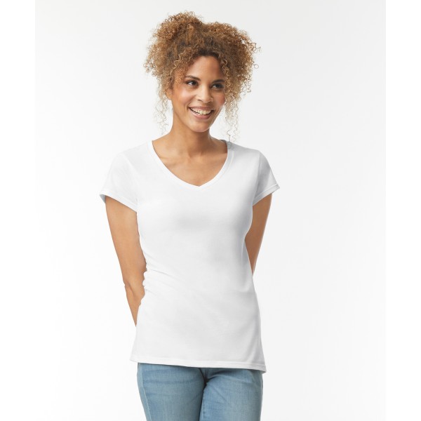 T-shirt con scollo a V da donna Softstyle™ - cod. RWGD078