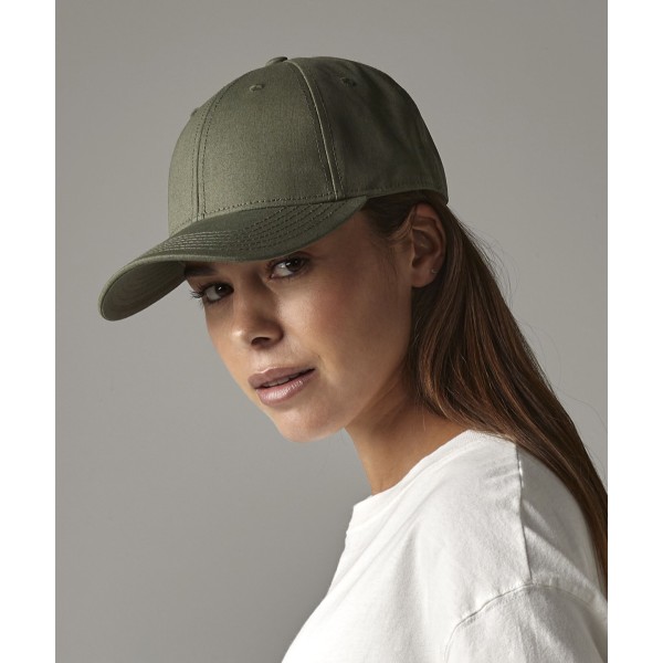 Cappellino a 6 pannelli in tela di cotone biologico EarthAware® - cod. RWBC801
