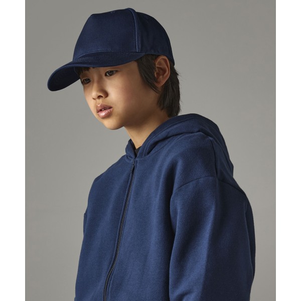 Cappellino Junior a 5 pannelli in cotone biologico - cod. RWB63NB