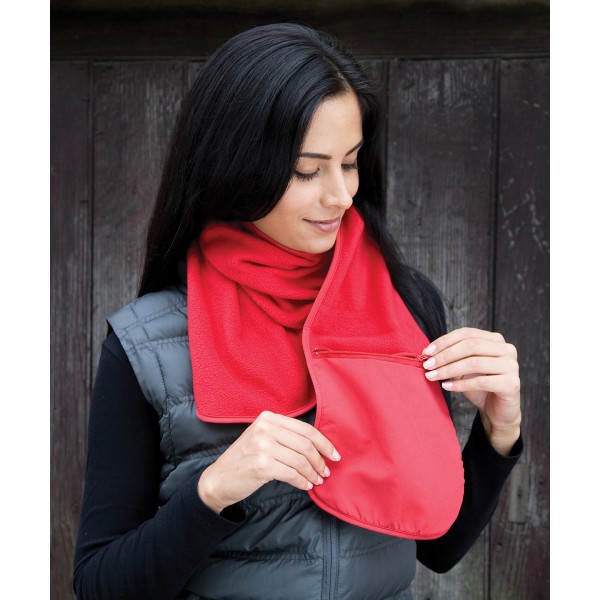 Sciarpa in pile Polartherm™ con tasca con cerniera - cod. RWR100A
