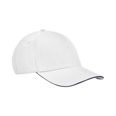 Cappellino classico EarthAware® in cotone biologico a 5 pannelli – visiera sandwich Cappellino classico EarthAware® in cotone biologico a 5 pannelli – visiera sandwich