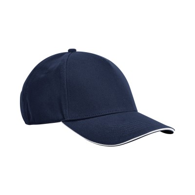 Cappellino classico EarthAware® in cotone biologico a 5 pannelli – visiera sandwich Cappellino classico EarthAware® in cotone biologico a 5 pannelli – visiera sandwich