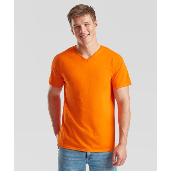 T-shirt con scollo a V Valueweight - cod. RWSS034