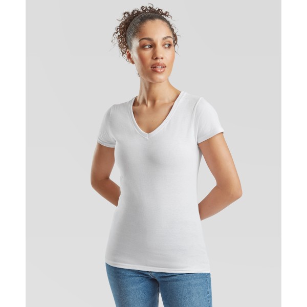 Maglietta con scollo a V da donna Valueweight - cod. RWSS047
