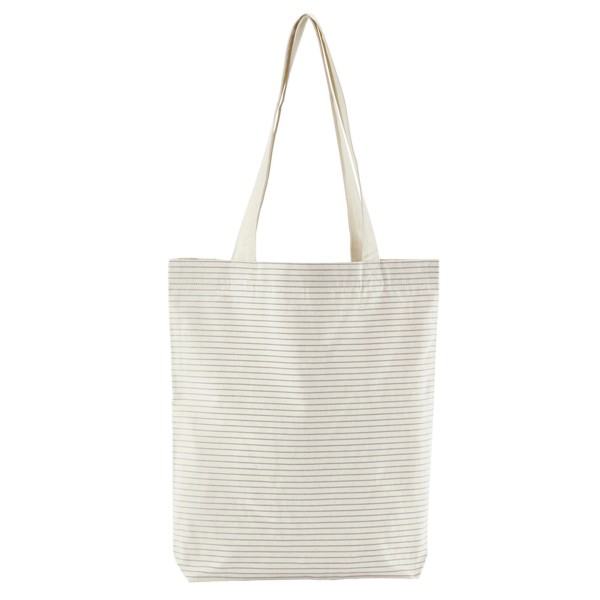 Borsa a tracolla in cotone biologico a righe - cod. RWWM251