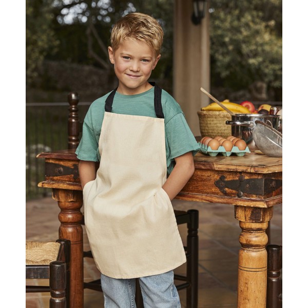 Grembiule artigianale junior in cotone Fairtrade - cod. RWWM362