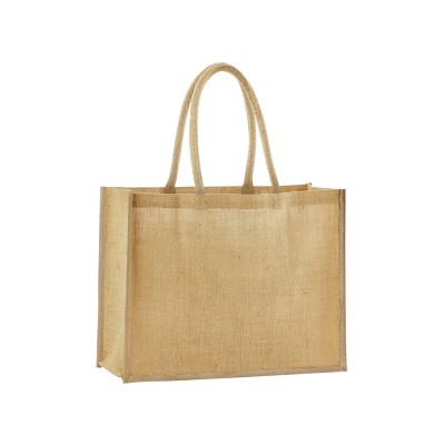 Shopper classica in juta inamidata naturale