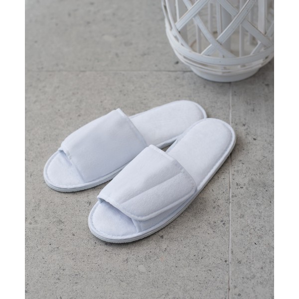 Pantofole aperte con cinturino a strappo - cod. RWTC067