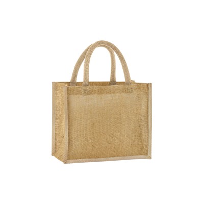 Borsa midi in juta inamidata naturale