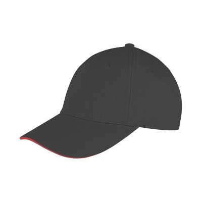 Cappellino con visiera sandwich a basso profilo in cotone spazzolato Memphis