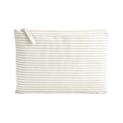 Borsa porta accessori organica a righe