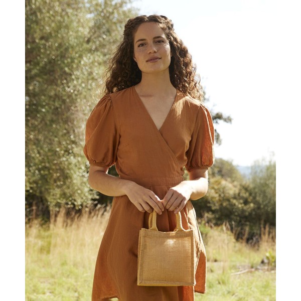Piccola borsa regalo in juta - cod. RWWM411