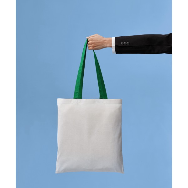 Borsa shopper Varsity in cotone con manico lungo - cod. RWRL150