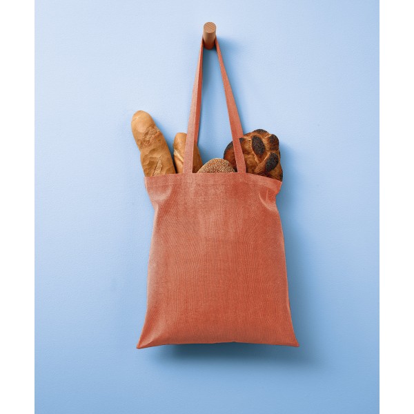 Shopper in cotone riciclato con manico lungo - cod. RWRL600