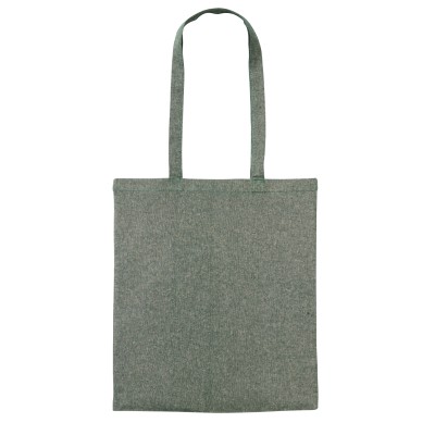 Shopper in cotone riciclato con manico lungo Shopper in cotone riciclato con manico lungo