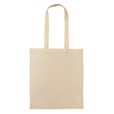 Shopper in cotone riciclato con manico lungo