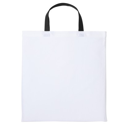 Borsa shopper Varsity in cotone con manico corto