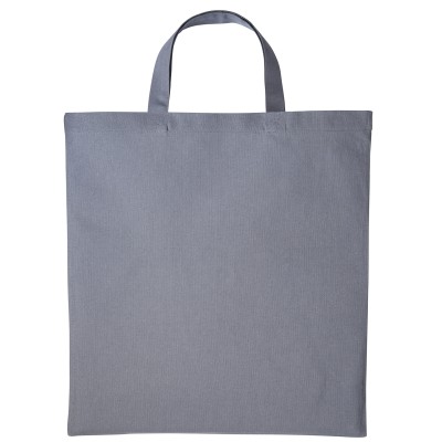 Shopper in cotone con manico corto