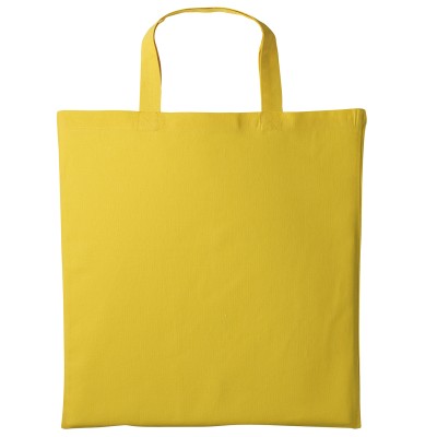 Shopper in cotone con manico corto Shopper in cotone con manico corto