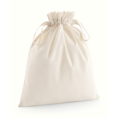 Borsa con coulisse in cotone biologico