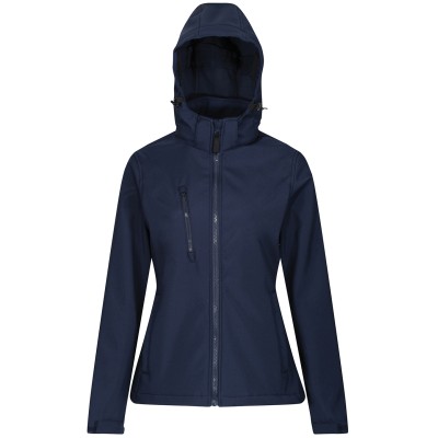 Giacca softshell con cappuccio a 3 strati da donna Venturer - cod. RWRG153