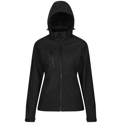 Giacca softshell con cappuccio a 3 strati da donna Venturer - cod. RWRG153