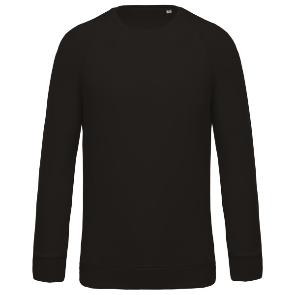 Felpa da uomo in cotone biologico con scollo a giro e maniche raglan - cod. RWKB480