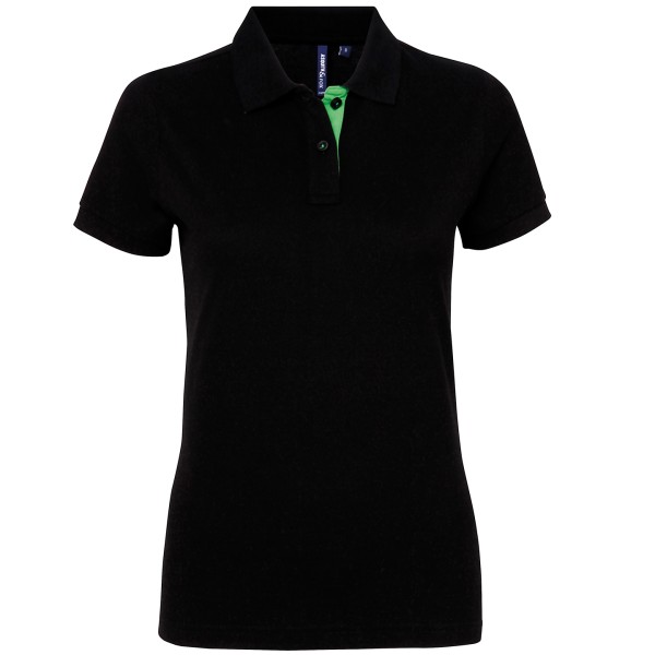 Polo a contrasto da donna - cod. RWAQ022