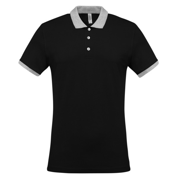 Polo in piquet bicolore - cod. RWKB258