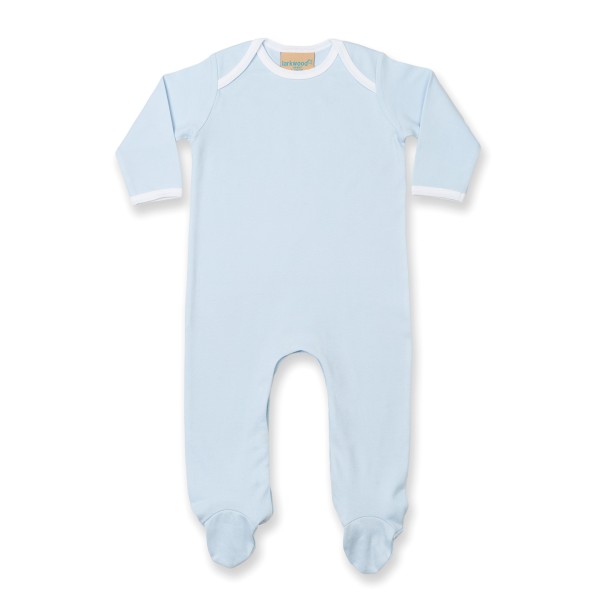 Tutina da notte a maniche lunghe a contrasto - cod. RWLW53T