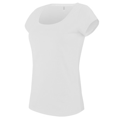 T-shirt da donna a maniche corte con scollo a barca - cod. RWKB384