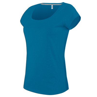 T-shirt da donna a maniche corte con scollo a barca - cod. RWKB384