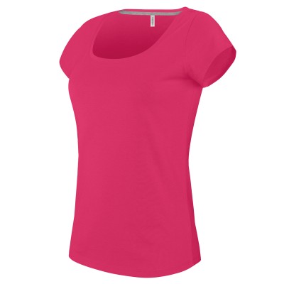 T-shirt da donna a maniche corte con scollo a barca - cod. RWKB384