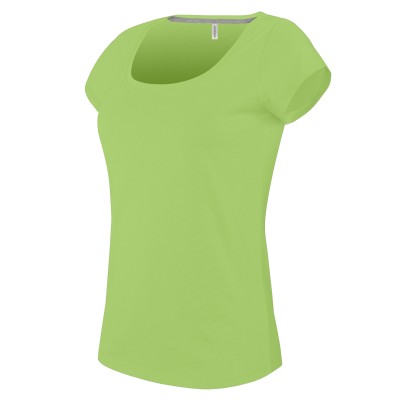 T-shirt da donna a maniche corte con scollo a barca - cod. RWKB384