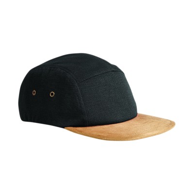 Cappellino con visiera in pelle scamosciata a 5 pannelli - cod. RWBC658
