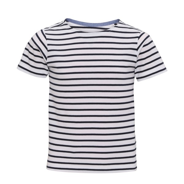 T-shirt costiera per bambini Marinière a maniche corte - cod. RWAQ075