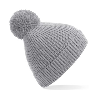 Berretto con pompon a coste lavorato a maglia - cod. RWBC382 Berretto con pompon a coste lavorato a maglia - cod. RWBC382