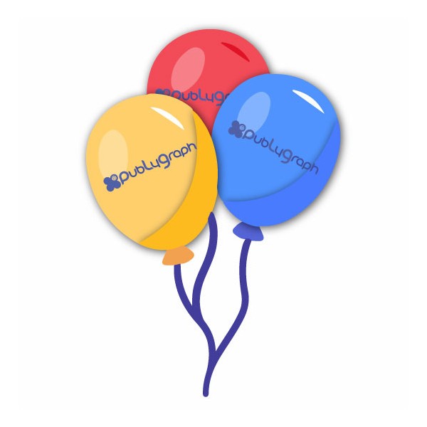 Palloncini pubblicitari diam. 30 cm - stampa 1 col. 1 lato