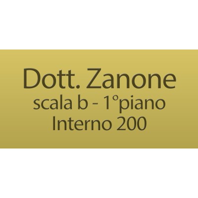 Targhe in Ottone f.to 30x40 cm. incisa 2 righe Targhe in Ottone f.to 30x40 cm. incisa 2 righe