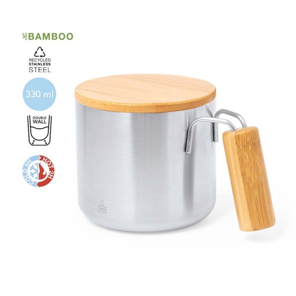 Tazza Termica con scritte serigrafate - cod. MK20257