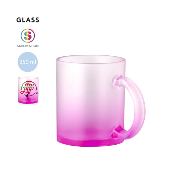 Tazza in vetro da personalizzare con logo - cod. MK20512