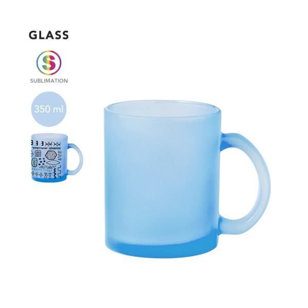 Tazza in vetro con logo promozionale - cod. MK20516