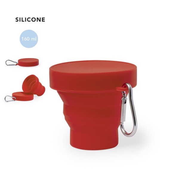 Bicchiere pieghevole con stampa logo - cod. MK20702