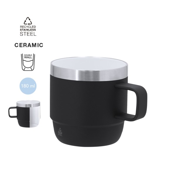 Tazza in acciaio da personalizzare - cod. MK21882