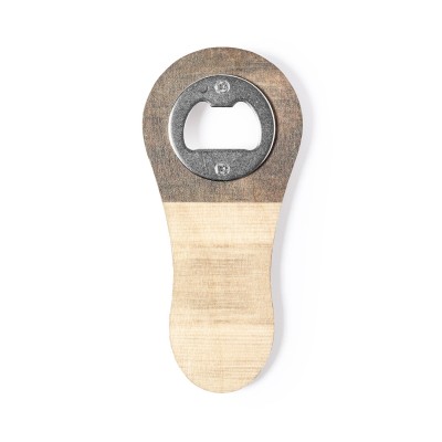 Apribottiglia magnetico in legno naturale - cod. MK2679