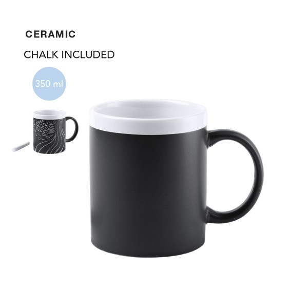 Tazza in ceramica con logo - cod. MK3272