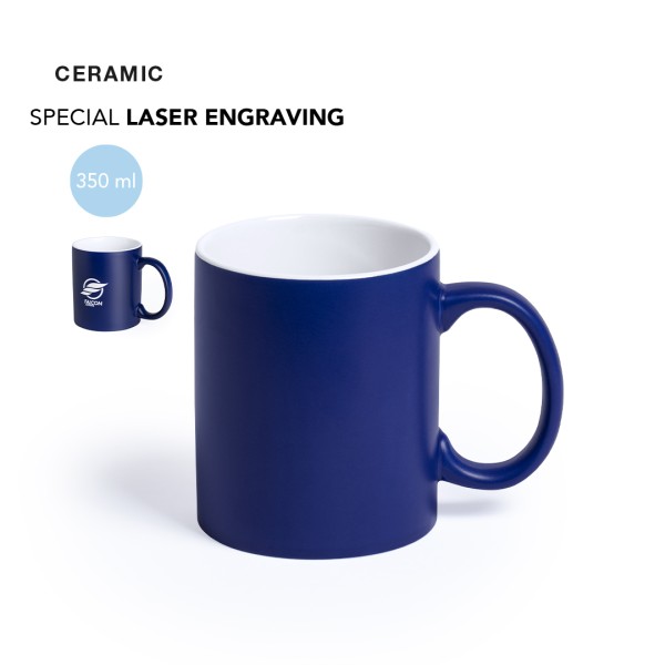 Tazza in ceramica con scritte stampate - cod. MK5291