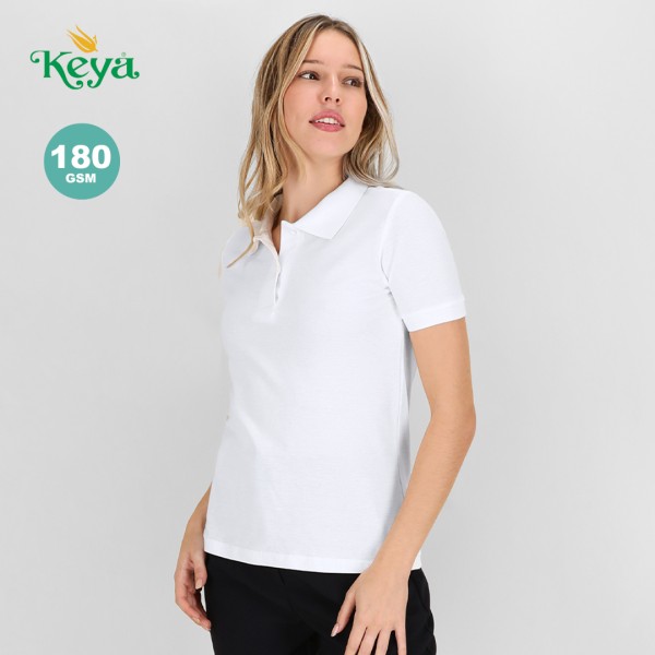 Polo Donna Bianco "keya" - cod. MK5871