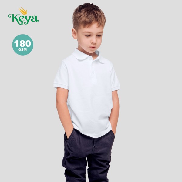 Polo Bimbo Bianco "keya" - cod. MK5875