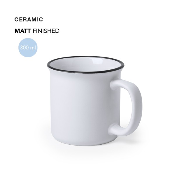 Tazza in ceramica personalizzabile con logo - cod. MK6312